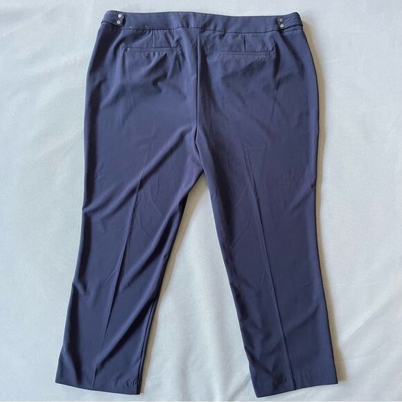 Roz & Ali The Signature Fit Navy Blue Dress Pants Women’s Size 22 - Picture 2 of 11